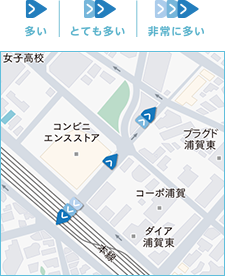 急ブレーキ多発地点